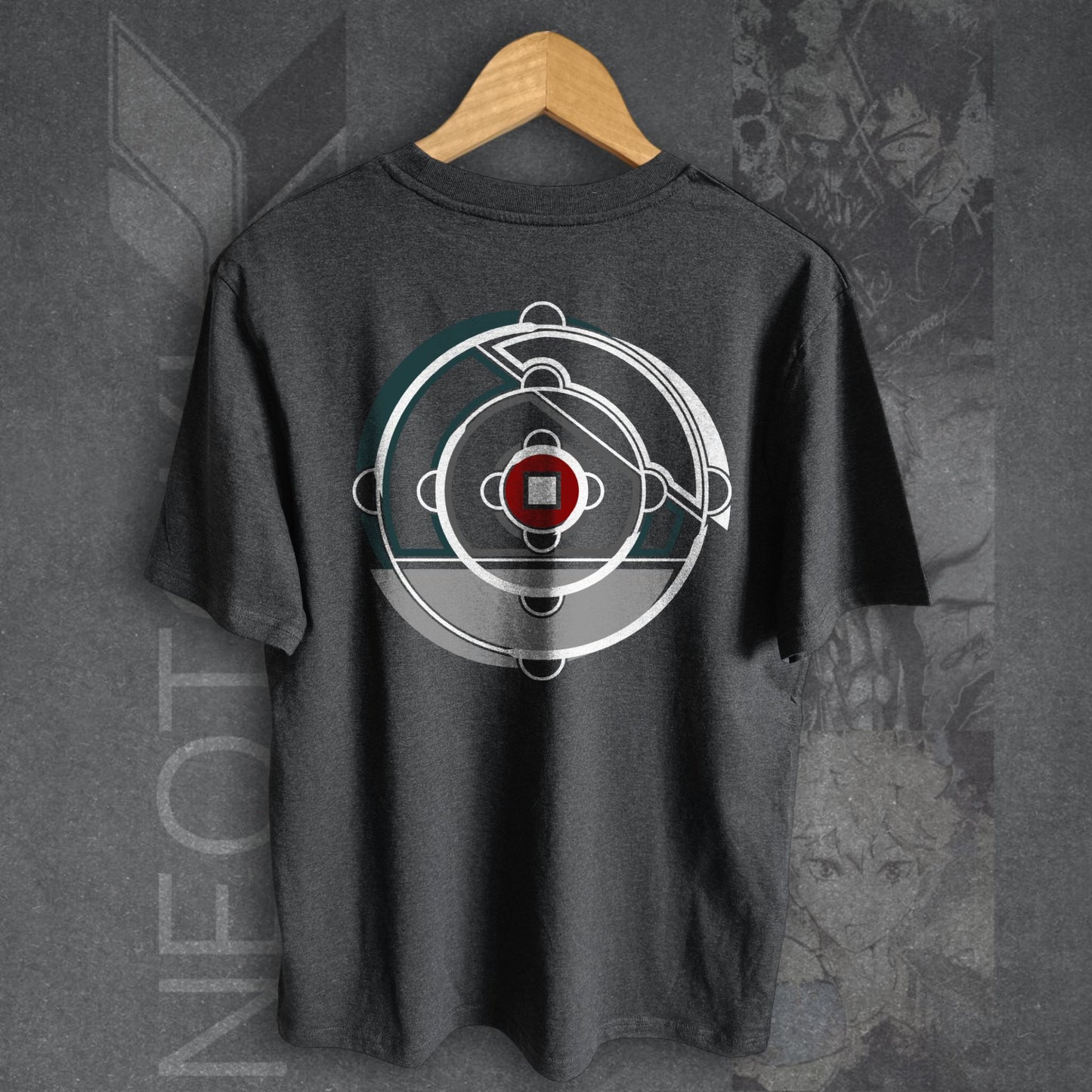 T-shirt ATTACK ON TITAN - MAP OF THE WALLS