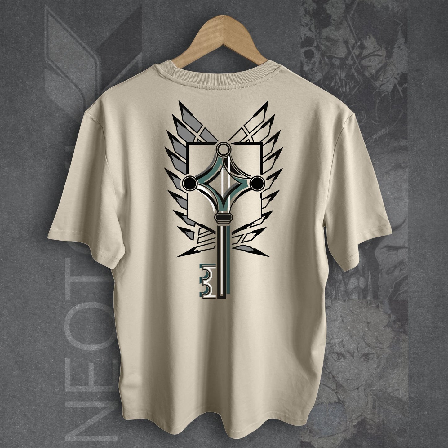 T-shirt ATTACK ON TITAN - BASEMENT KEY