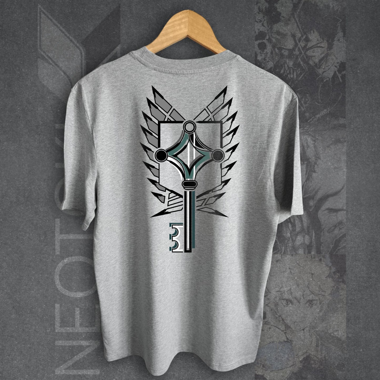 T-shirt ATTACK ON TITAN - BASEMENT KEY