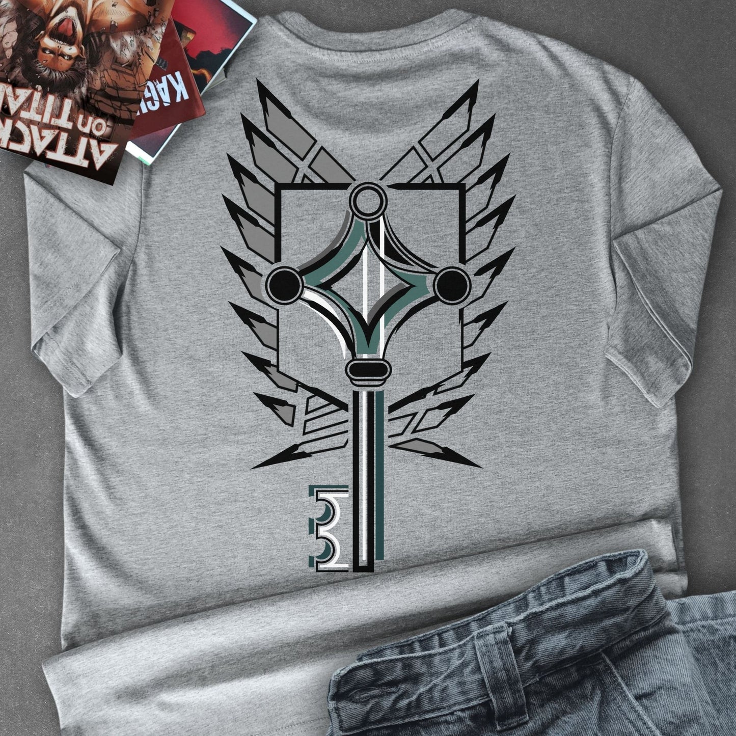 T-shirt ATTACK ON TITAN - BASEMENT KEY