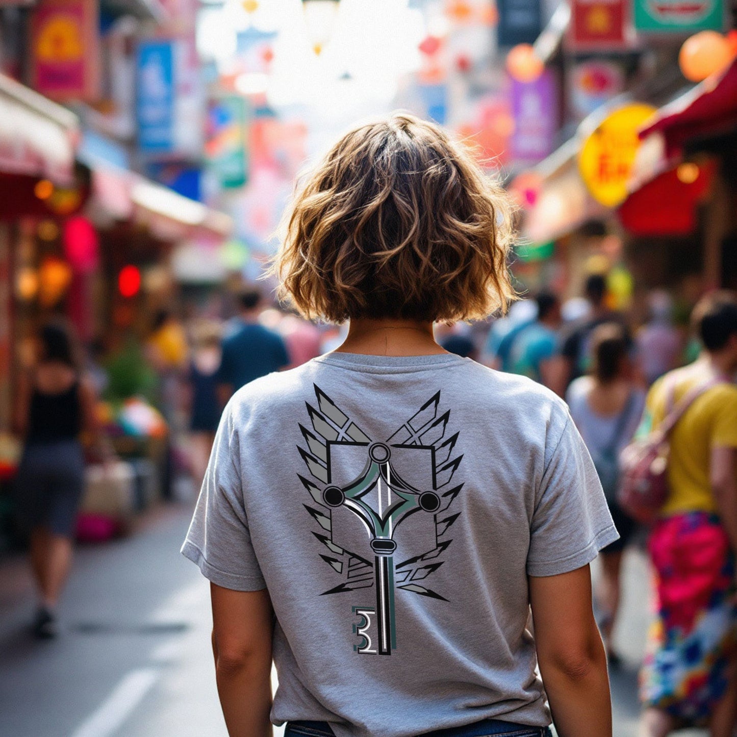 T-shirt ATTACK ON TITAN - BASEMENT KEY